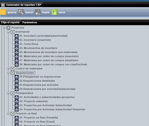 Contabilidad integrada de proyectos